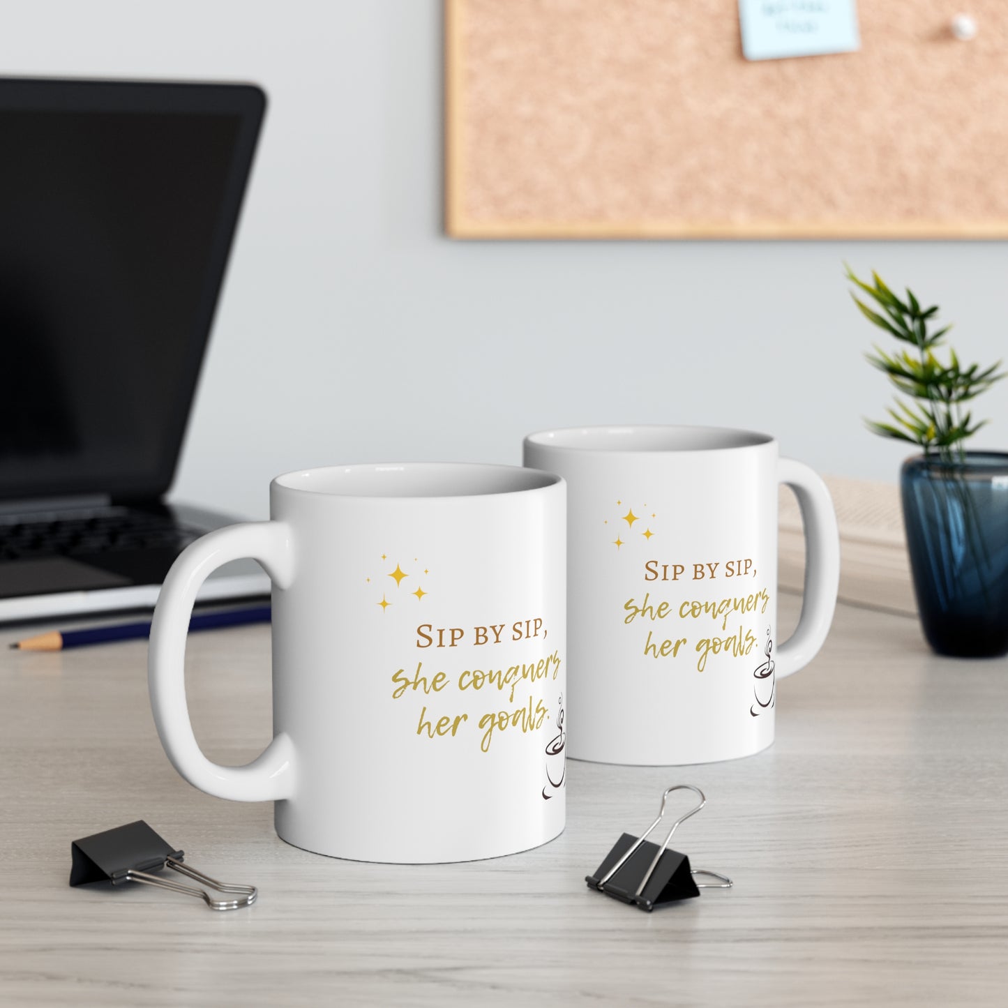 Ceramic Mug 11oz - Conquer your Goals