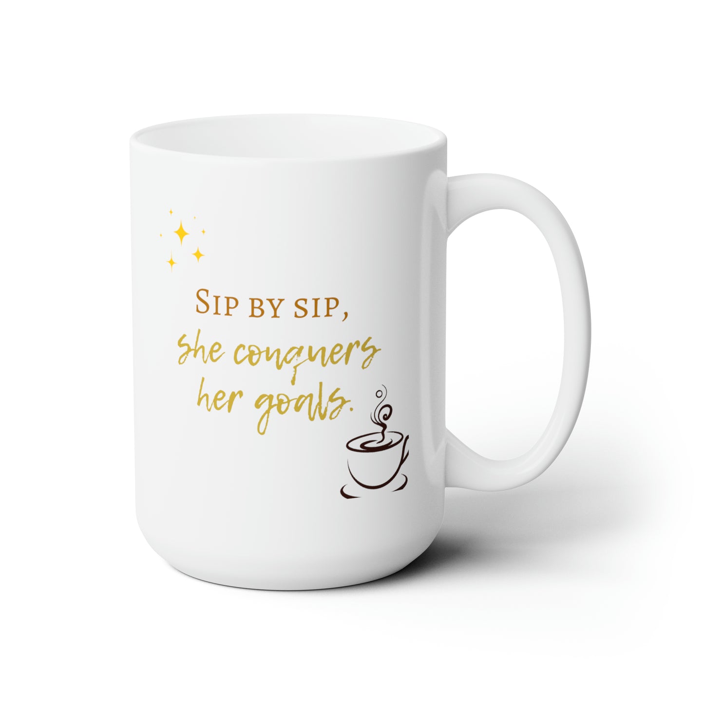 Ceramic Mug 15oz - Conquer your Goals